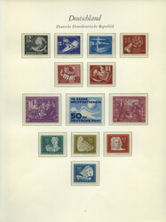 Postfrische Sammlung auf Borek-Falzlosblättern, dabei Nr.242-270, ...